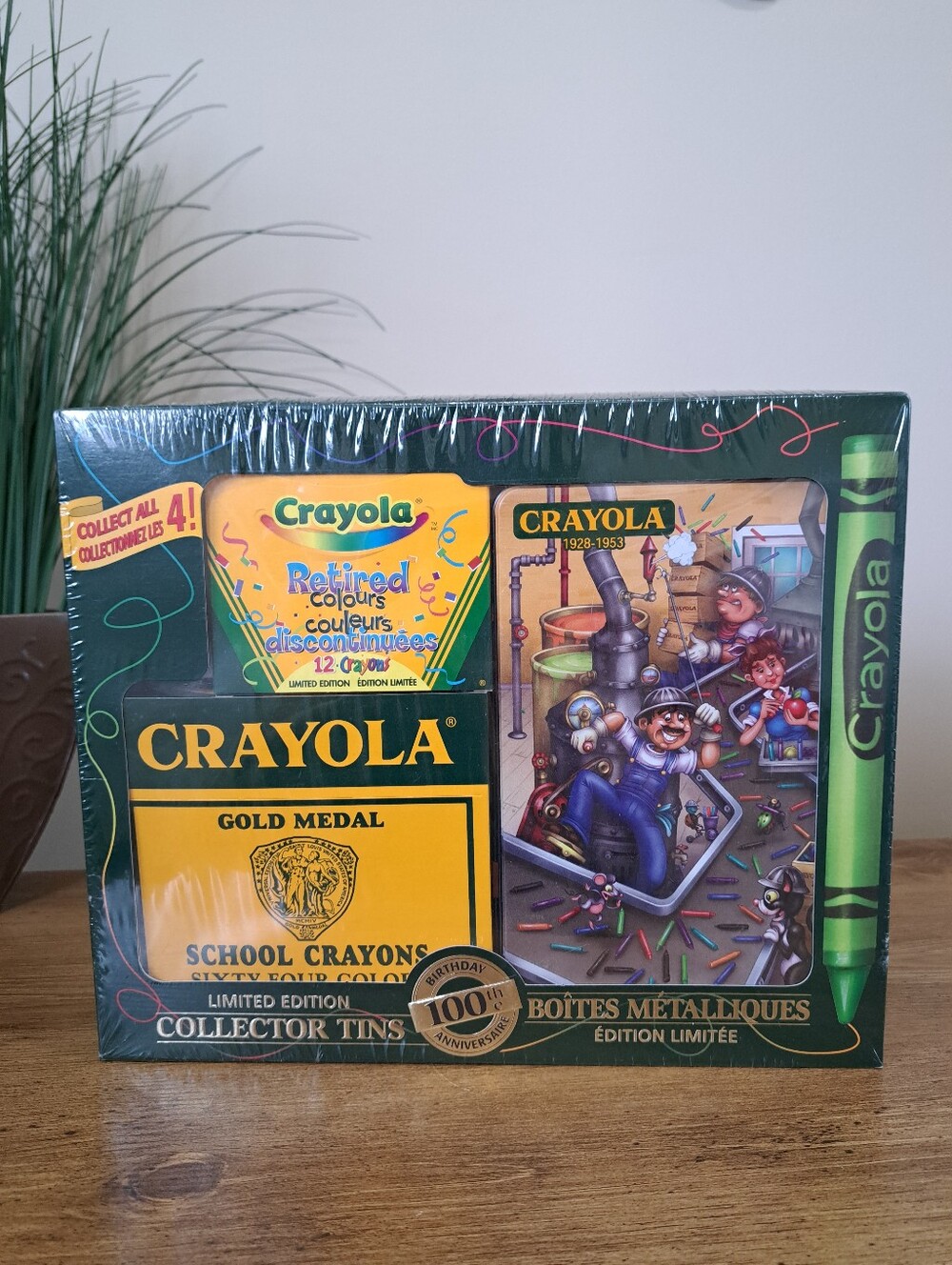 Vintage Crayola 100th Anniversary Collector Tin Set 1928-1953 Sealed Crayons NIB
